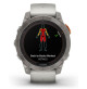 Fenix 7 Pro – Sapphire Solar Edition Titanium with Fog Gray/Ember Orange Band - 010-02777-21 - Garmin